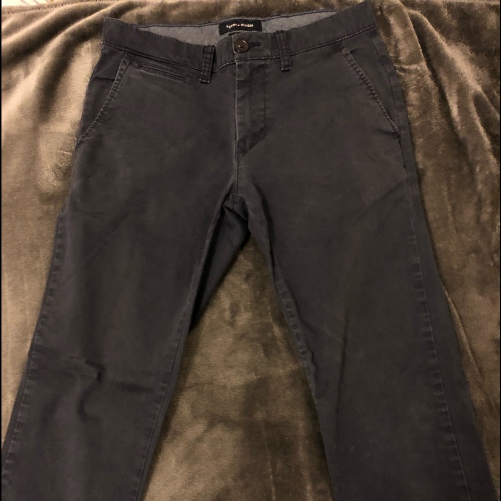 Navy blue chino pants